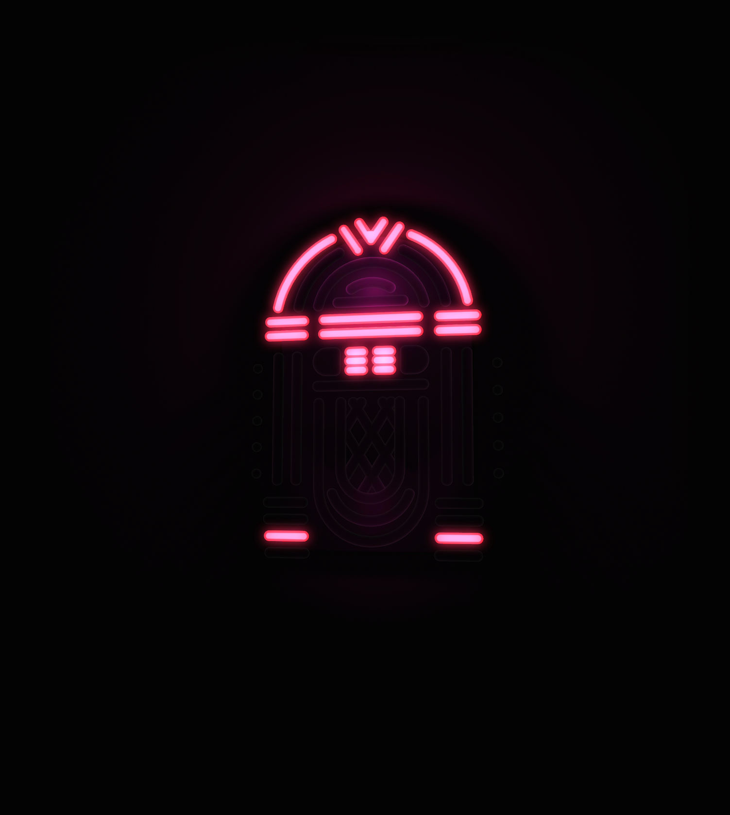 3D Neon Jukebox